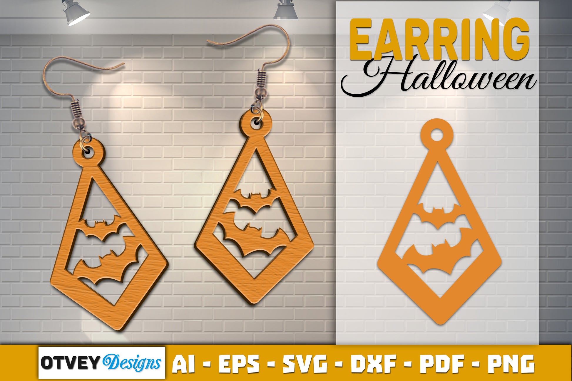Earring Halloween Lasercut SVG Bundle 1071 - CraftNest - Digital Crafting and Art