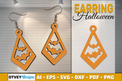 Earring Halloween Lasercut SVG Bundle 1071 - CraftNest - Digital Crafting and Art