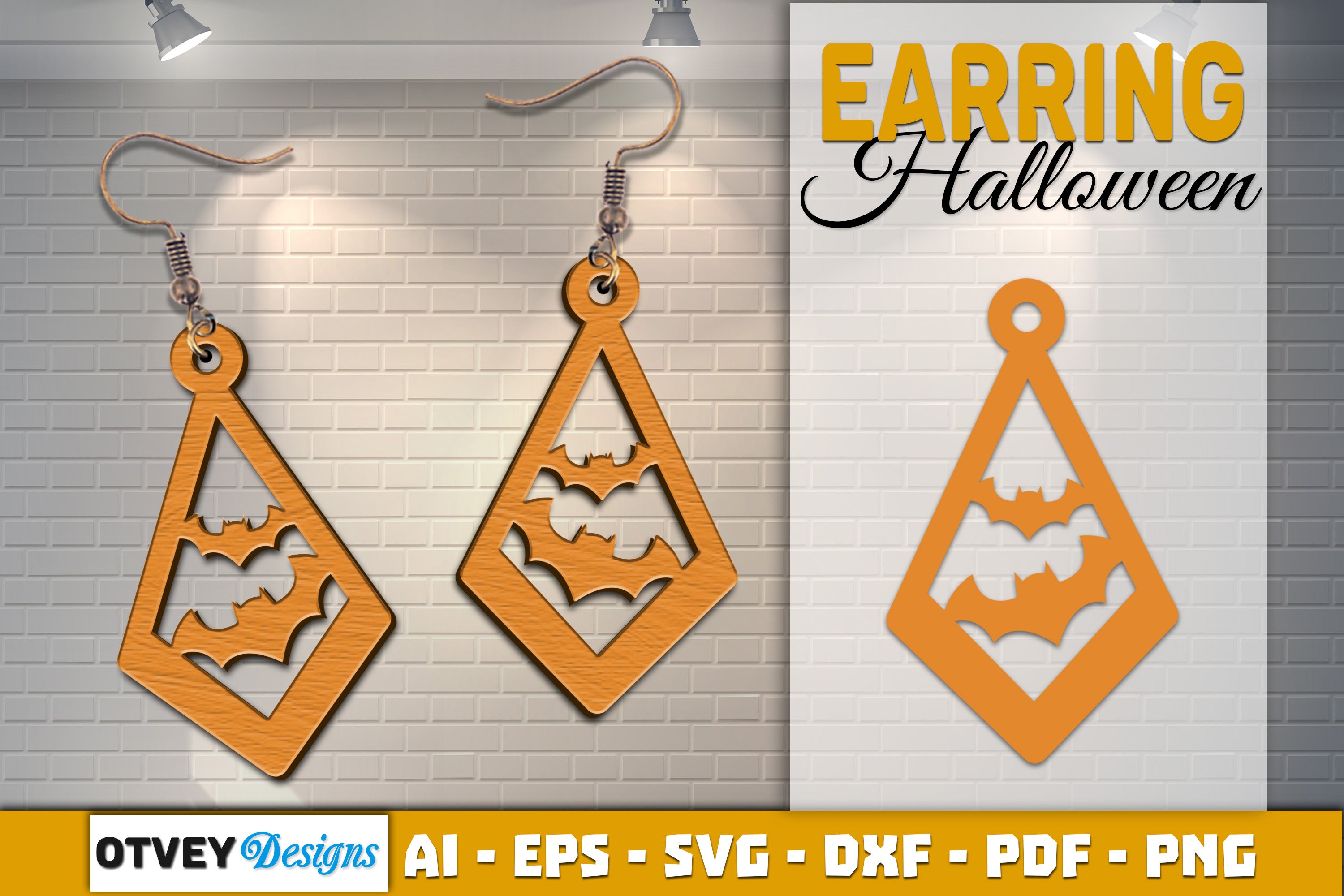 Earring Halloween Lasercut SVG Bundle 1071 - CraftNest - Digital Crafting and Art