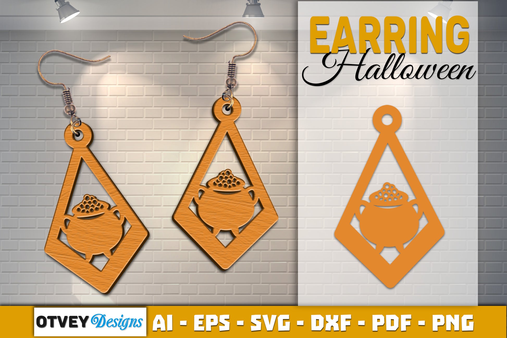Earring Halloween Lasercut SVG Bundle 1081 - CraftNest - Digital Crafting and Art