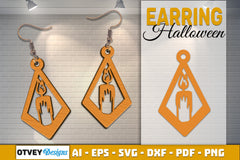 Earring Halloween Lasercut SVG Bundle 1101 - CraftNest - Digital Crafting and Art