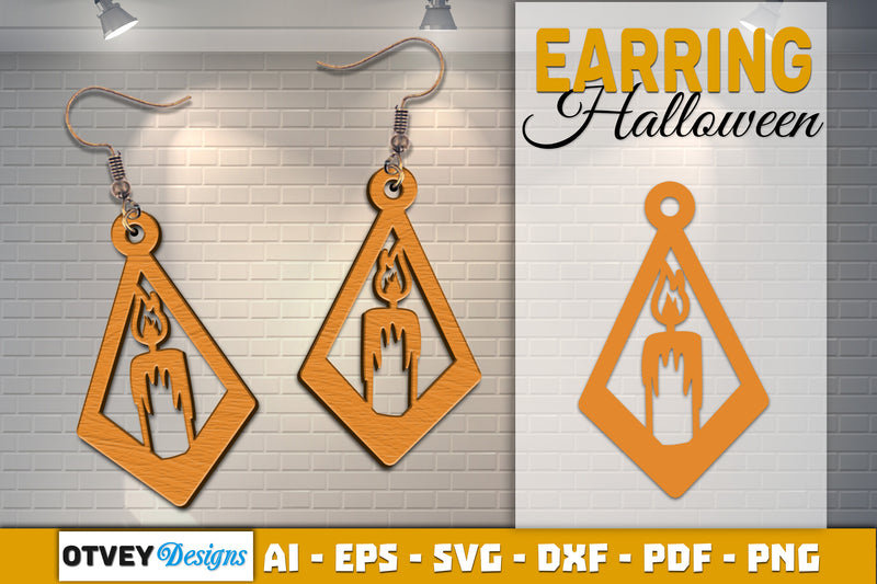 Earring Halloween Lasercut SVG Bundle 1101 - CraftNest - Digital Crafting and Art