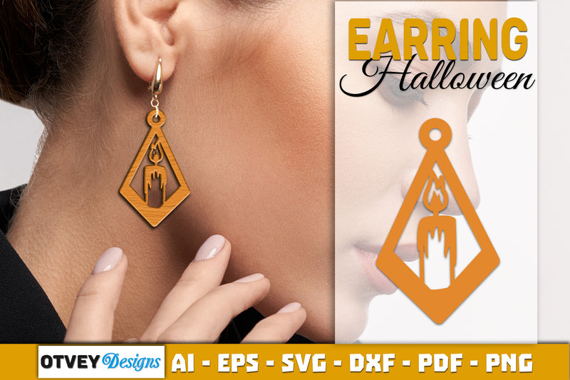 Earring Halloween Lasercut SVG Bundle 1101 - CraftNest - Digital Crafting and Art
