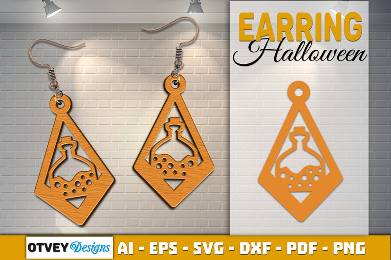 Earring Halloween Lasercut SVG Bundle 1121 - CraftNest - Digital Crafting and Art
