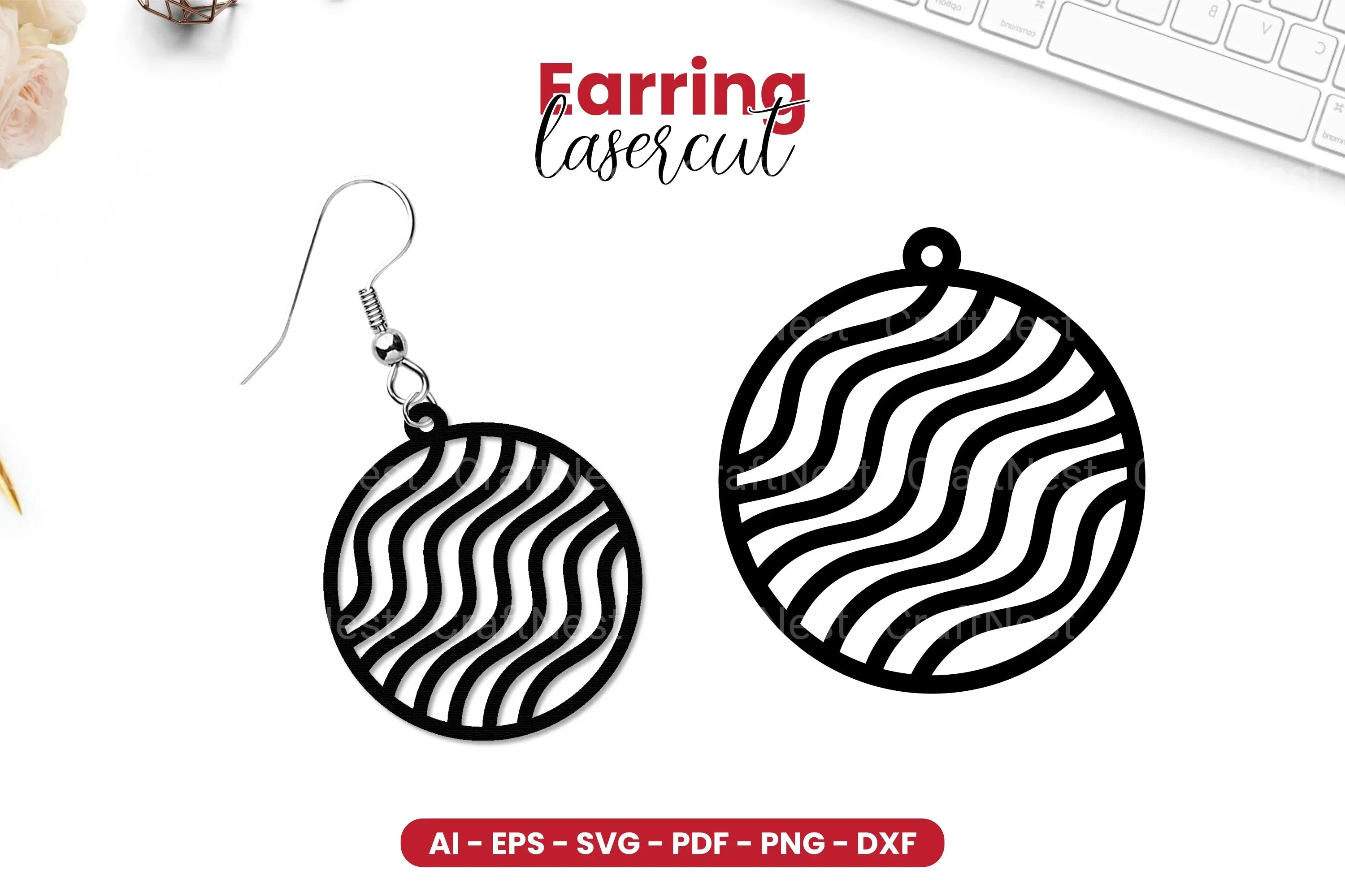 Earring Lasercut SVG Bundle - CraftNest - Digital Crafting and Art