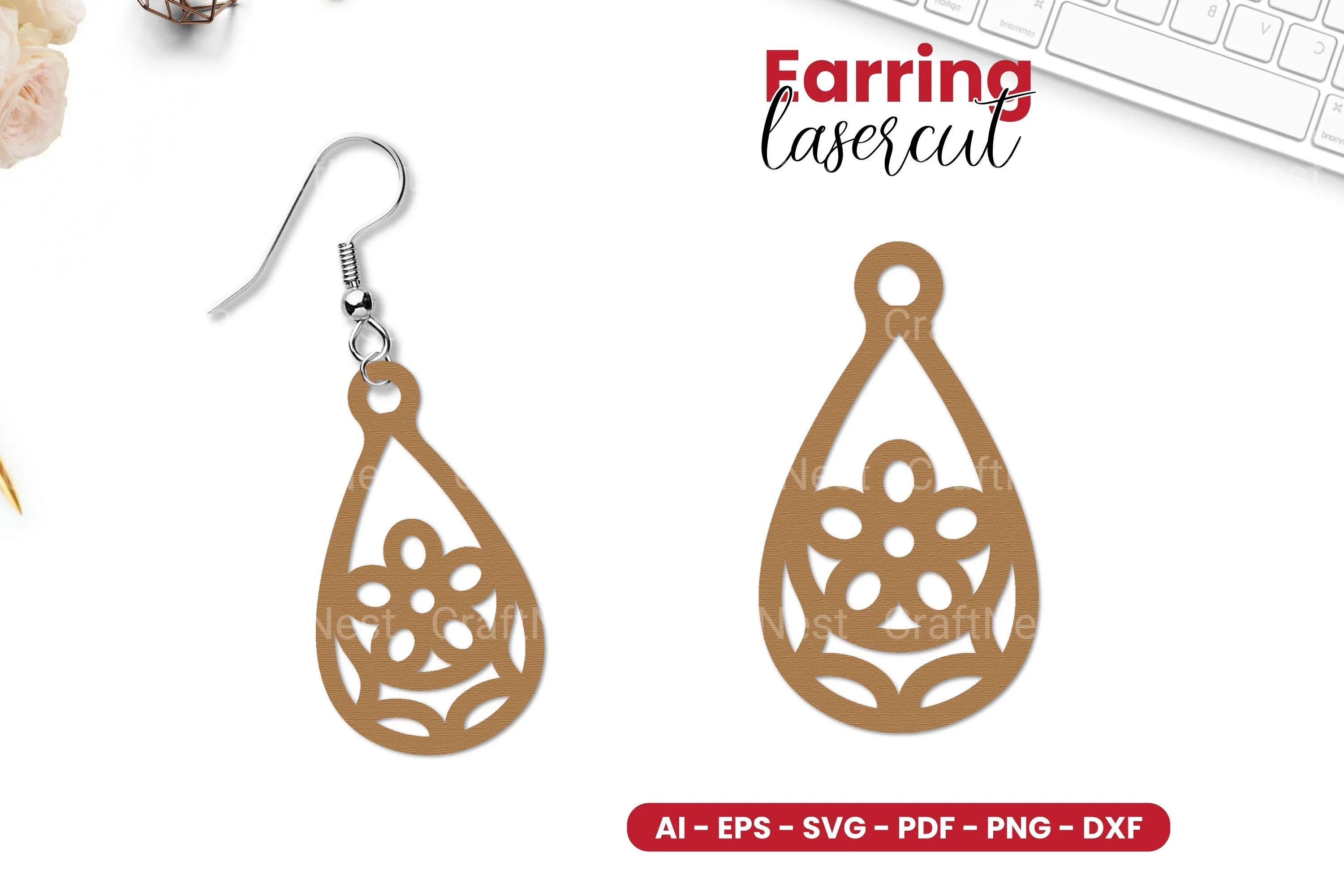 Earring Laser Cut SVG Bundle - CraftNest - Digital Crafting and Art