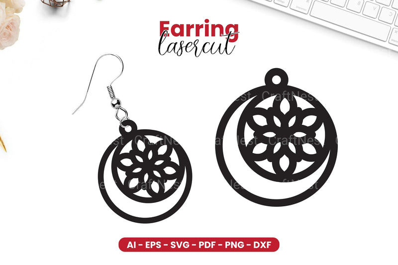 Earring Lasercut SVG Bundle - CraftNest - Digital Crafting and Art