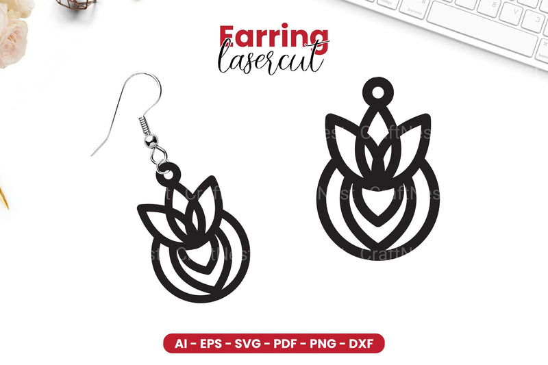 Earring Lasercut SVG Bundle - CraftNest - Digital Crafting and Art