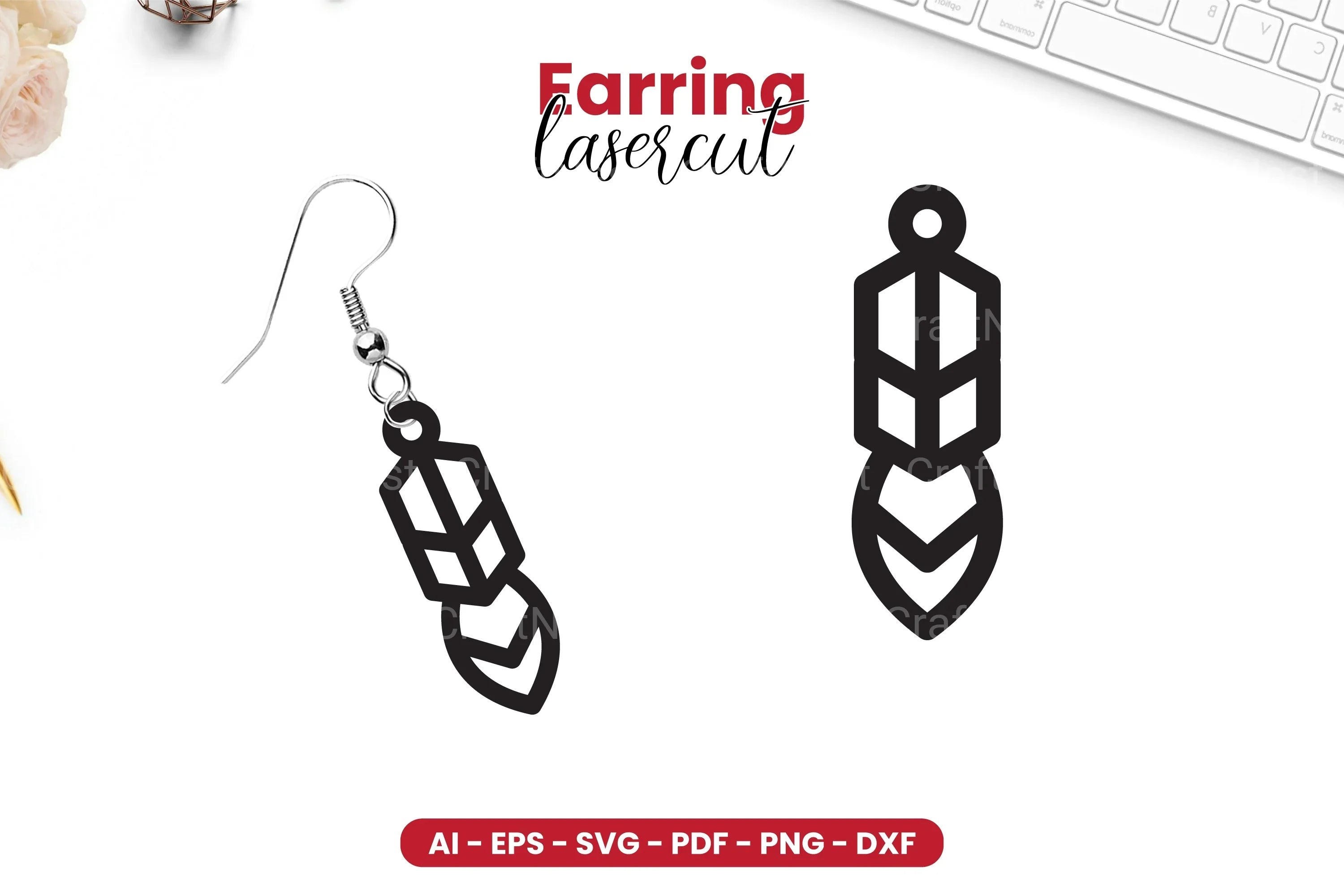 Earring Lasercut SVG Bundle - 19 Designs - CraftNest - Digital Crafting and Art
