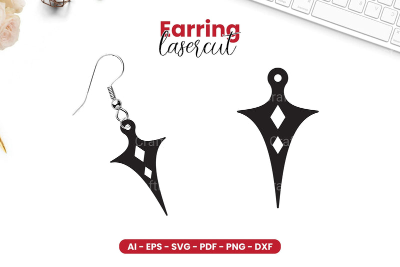 Earring Lasercut SVG Bundle - CraftNest - Digital Crafting and Art