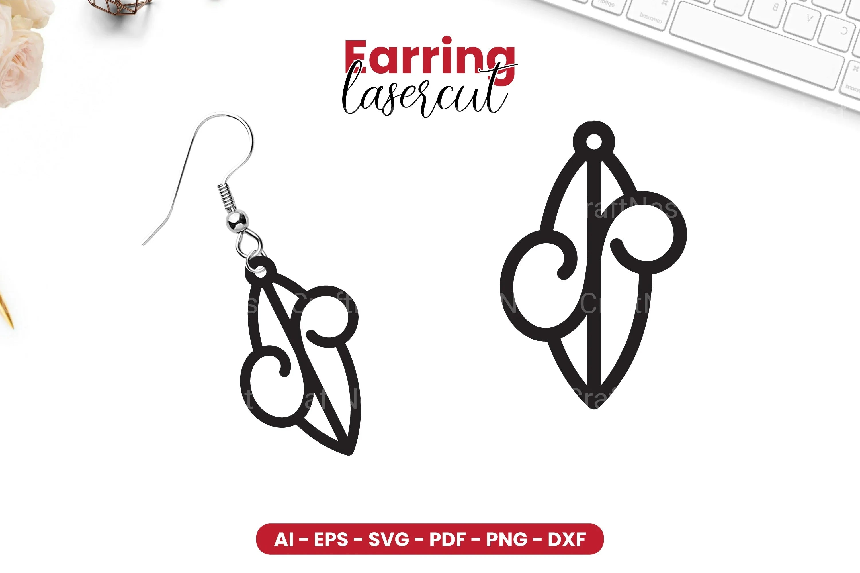 Earring Lasercut SVG Bundle - CraftNest - Digital Crafting and Art