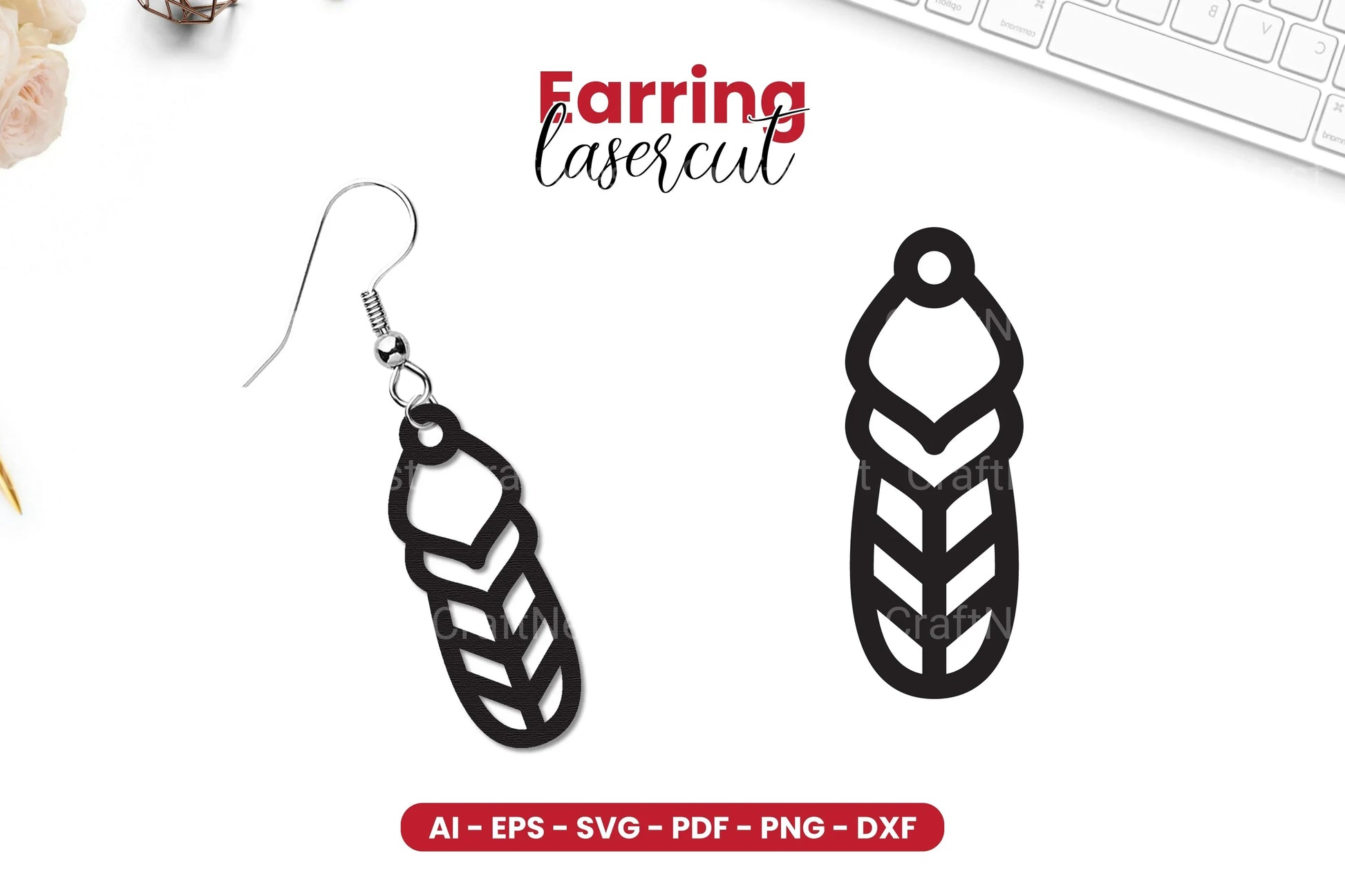 Earring Lasercut SVG Bundle - 31 Designs - CraftNest - Digital Crafting and Art