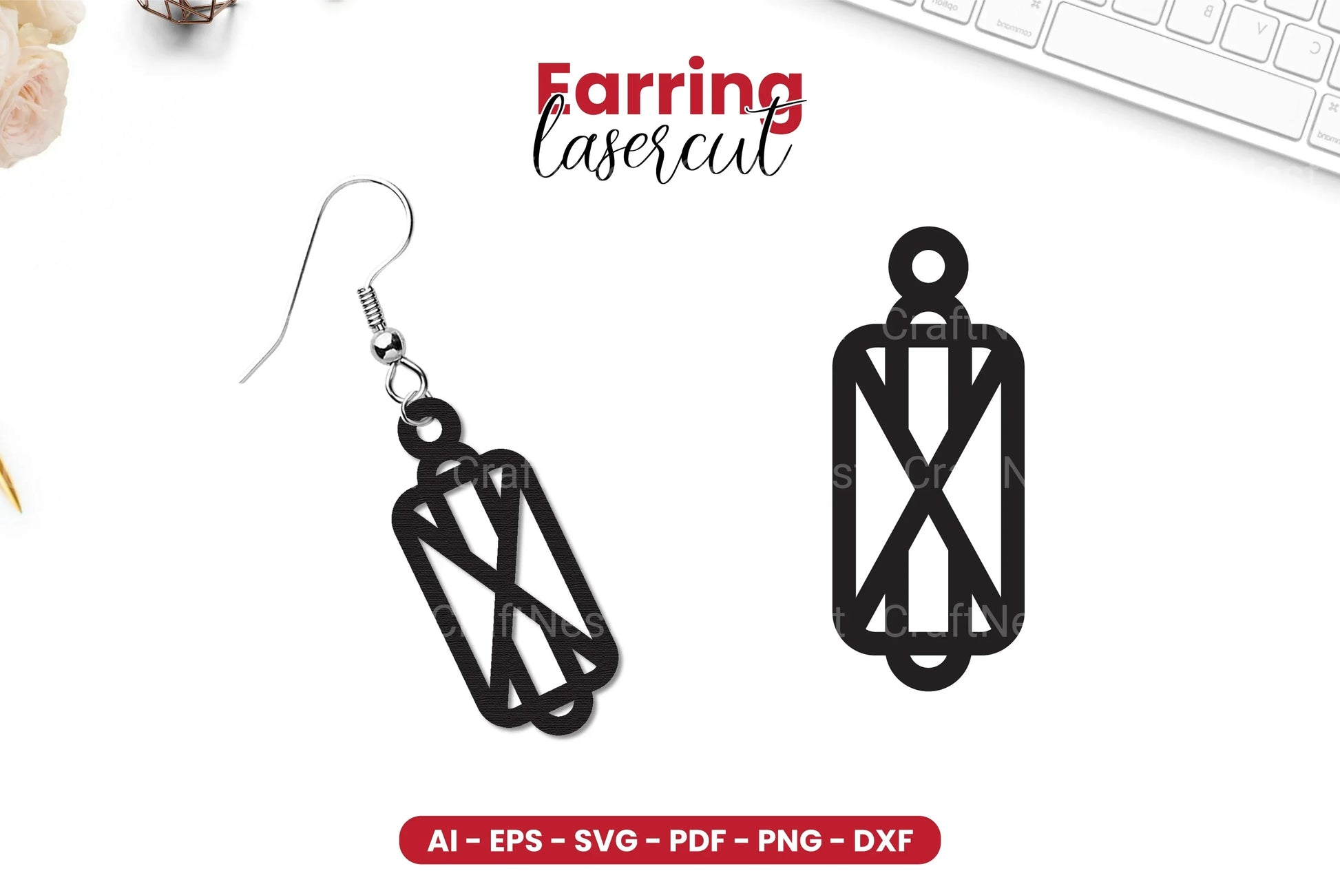 Earring Lasercut SVG Bundle - 36 Designs - CraftNest - Digital Crafting and Art