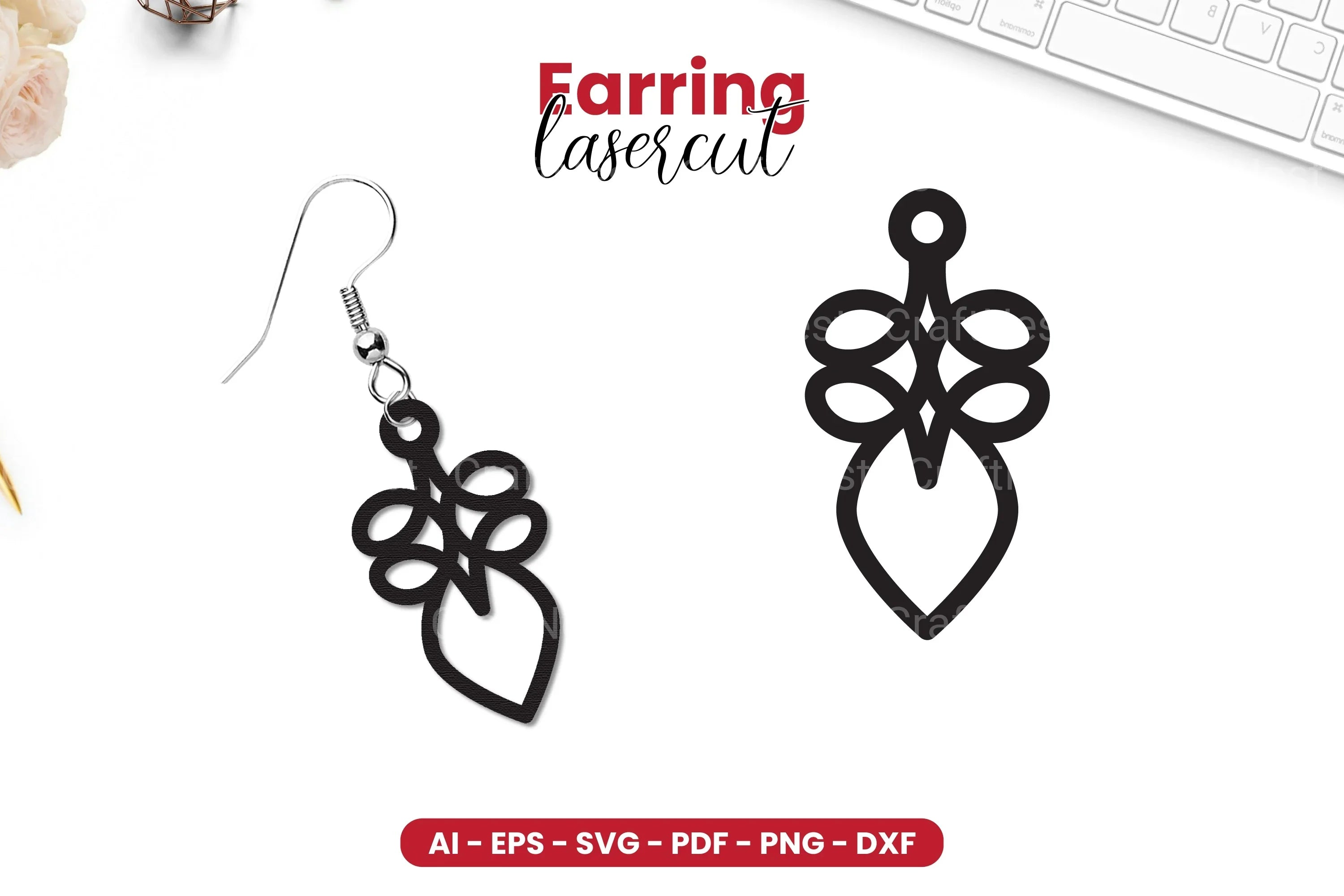 Earring Lasercut SVG Bundle - 37 Designs - CraftNest - Digital Crafting and Art