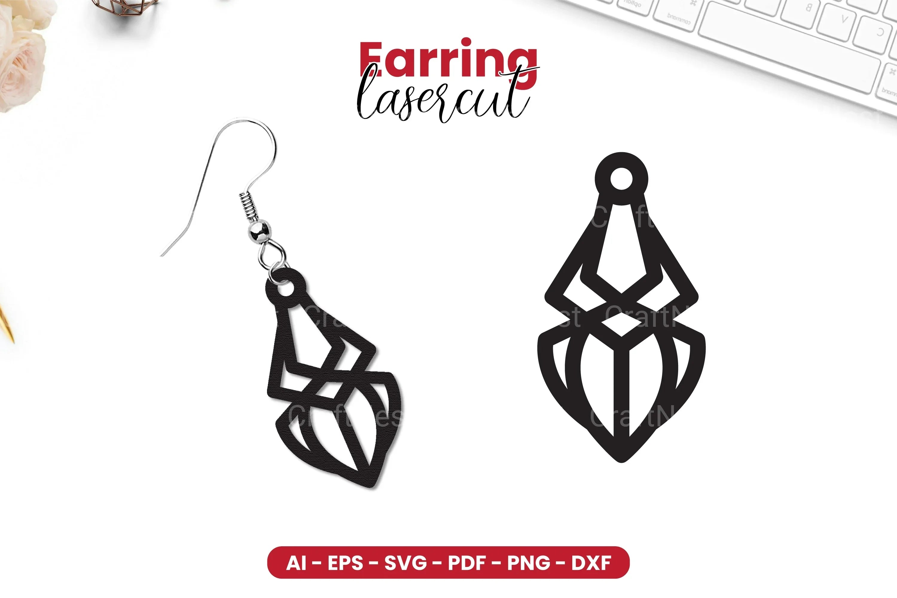 Earring Lasercut SVG Bundle - CraftNest - Digital Crafting and Art