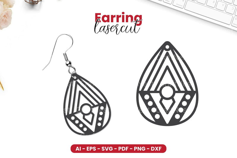 Earring Lasercut SVG Bundle - CraftNest - Digital Crafting and Art