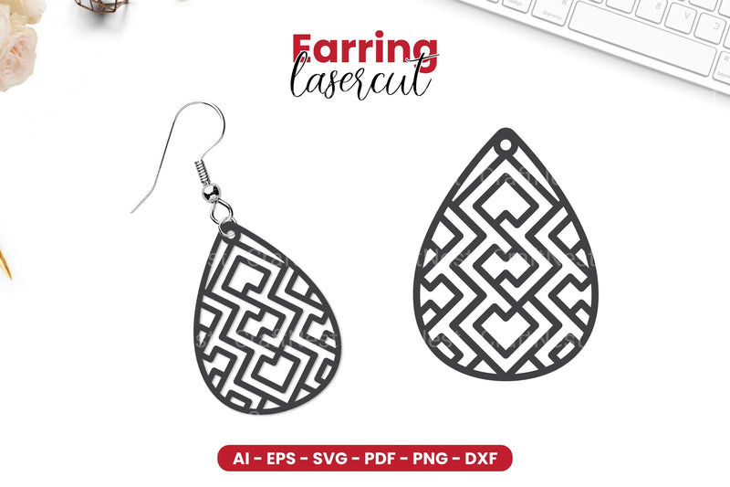 Earring Lasercut SVG Bundle - CraftNest - Digital Crafting and Art