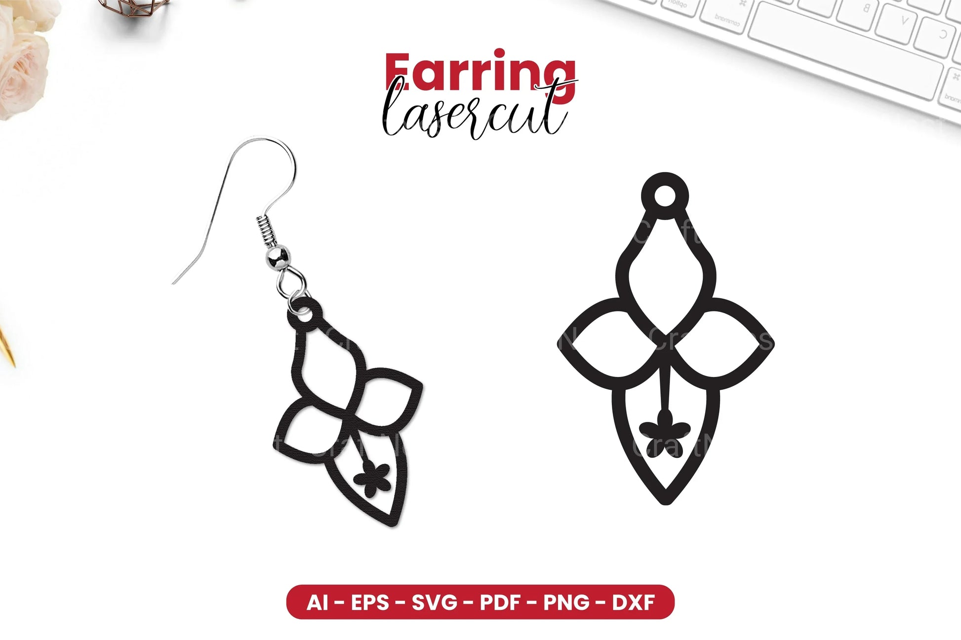 Earring Lasercut SVG Bundle - CraftNest - Digital Crafting and Art