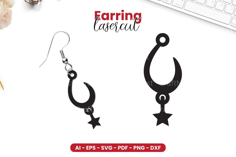 Earring Lasercut SVG Bundle - CraftNest - Digital Crafting and Art