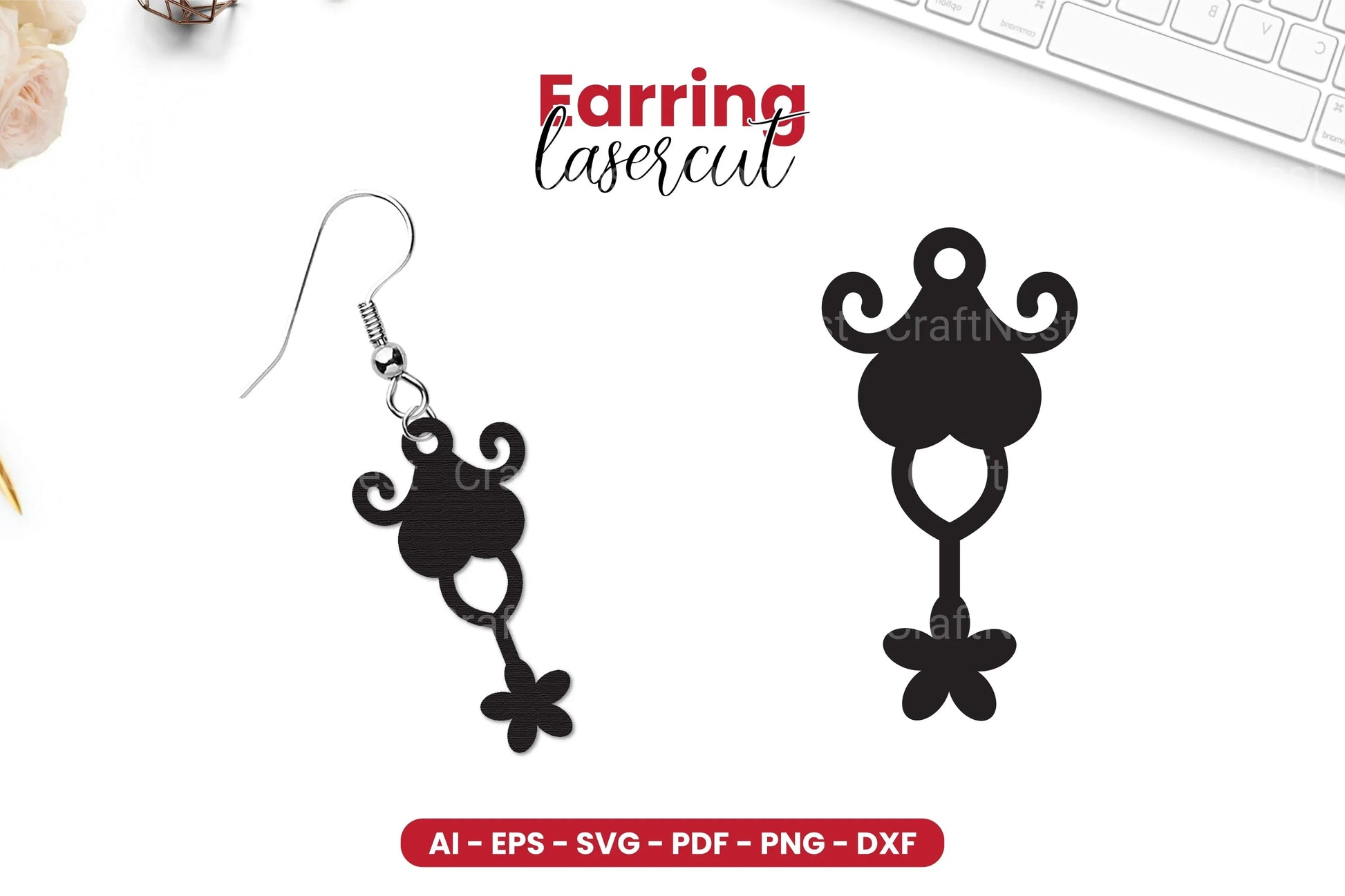 Earring Lasercut SVG Bundle - CraftNest - Digital Crafting and Art