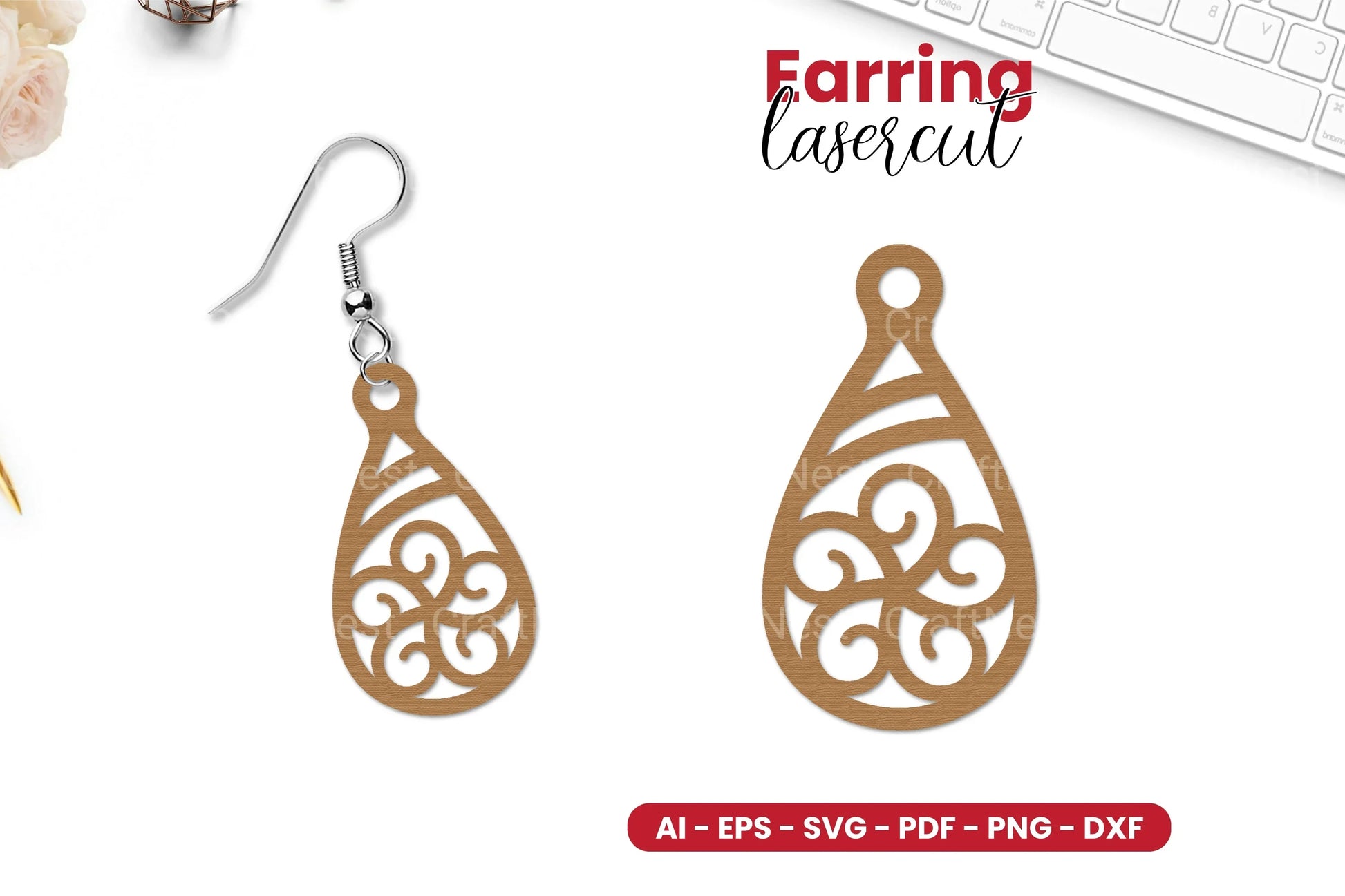 Earring Laser Cut SVG Bundle - CraftNest - Digital Crafting and Art