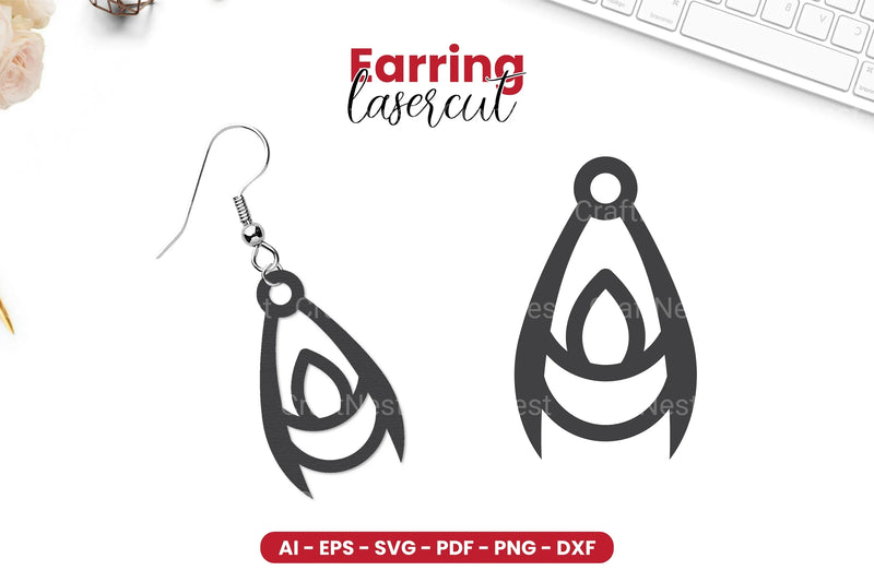 Earring Lasercut SVG Bundle - CraftNest - Digital Crafting and Art