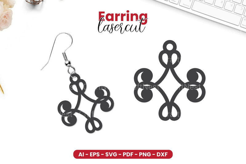 Earring Lasercut SVG Bundle - CraftNest - Digital Crafting and Art