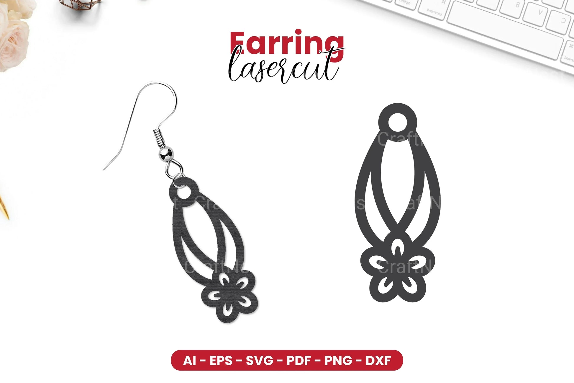 Earring Lasercut SVG Bundle - CraftNest - Digital Crafting and Art