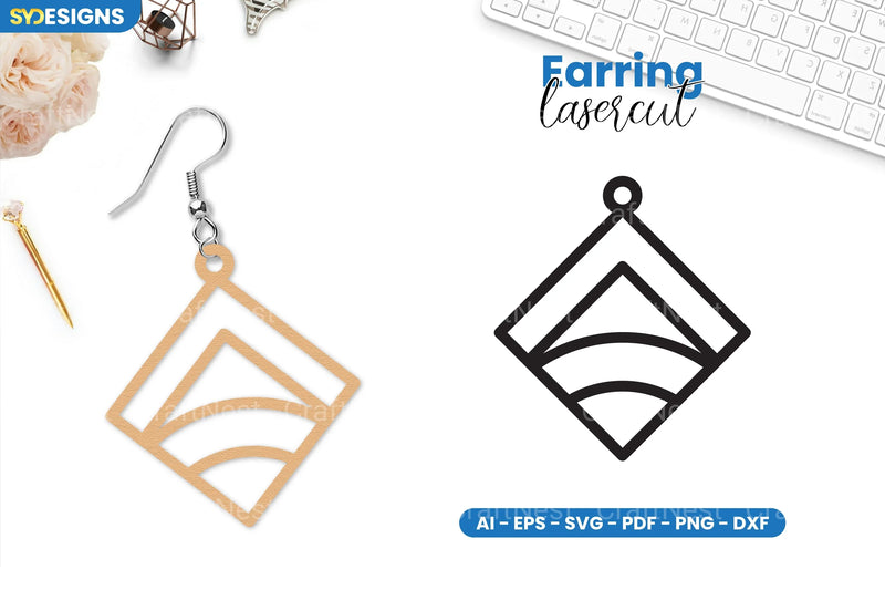 Earring Lasercut SVG Bundle - CraftNest - Digital Crafting and Art