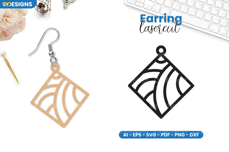 Earring Lasercut SVG Bundle - 105 Designs - CraftNest - Digital Crafting and Art