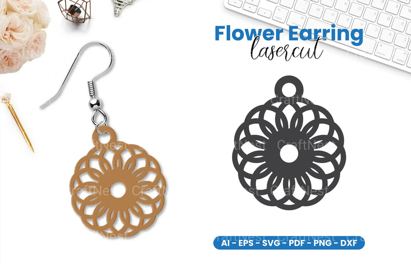 Earring Lasercut SVG Bundle - 109 Designs - CraftNest - Digital Crafting and Art