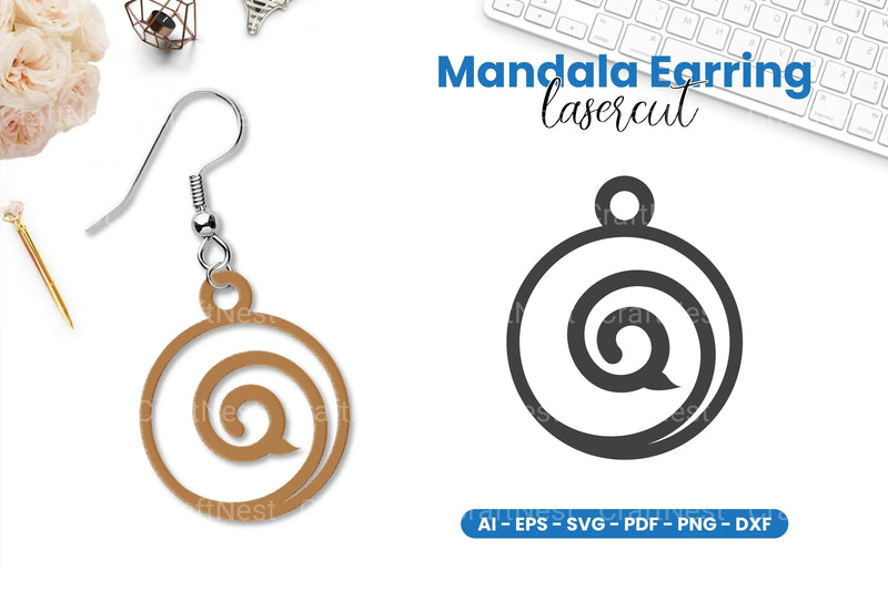 Earring Lasercut SVG Bundle - CraftNest - Digital Crafting and Art