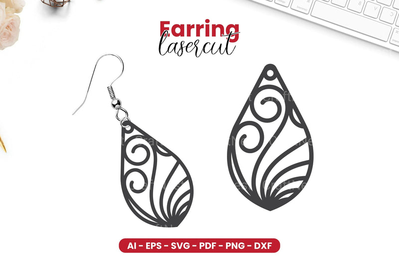 Earring Lasercut SVG Bundle - CraftNest - Digital Crafting and Art