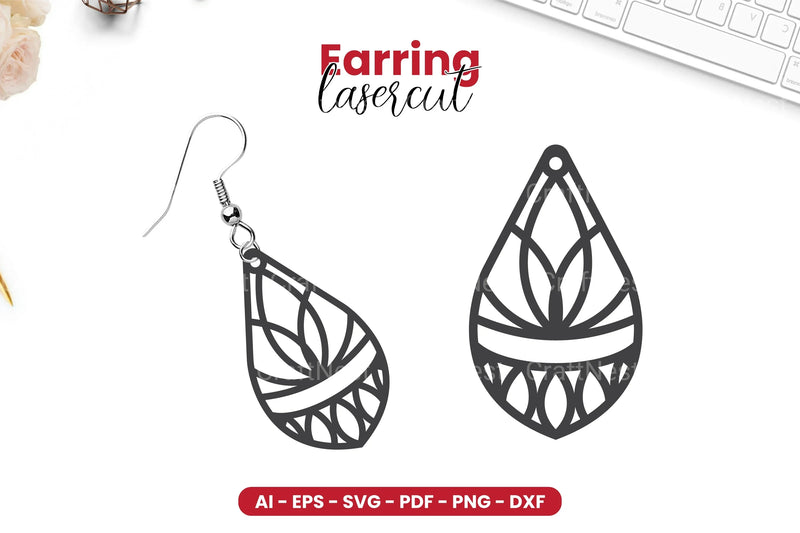 Earring Lasercut SVG Bundle - CraftNest - Digital Crafting and Art