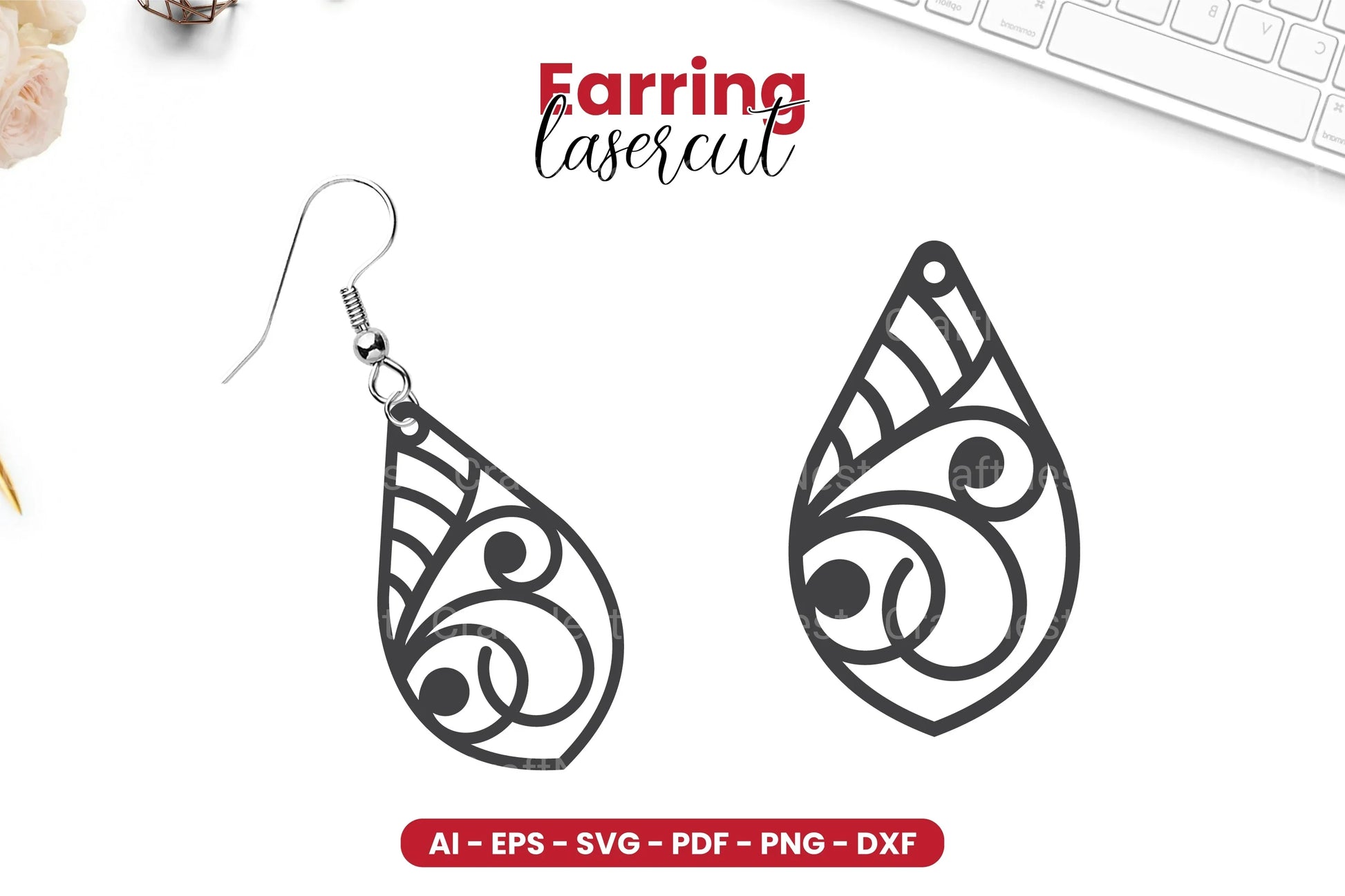 Earring Lasercut SVG Bundle - CraftNest - Digital Crafting and Art