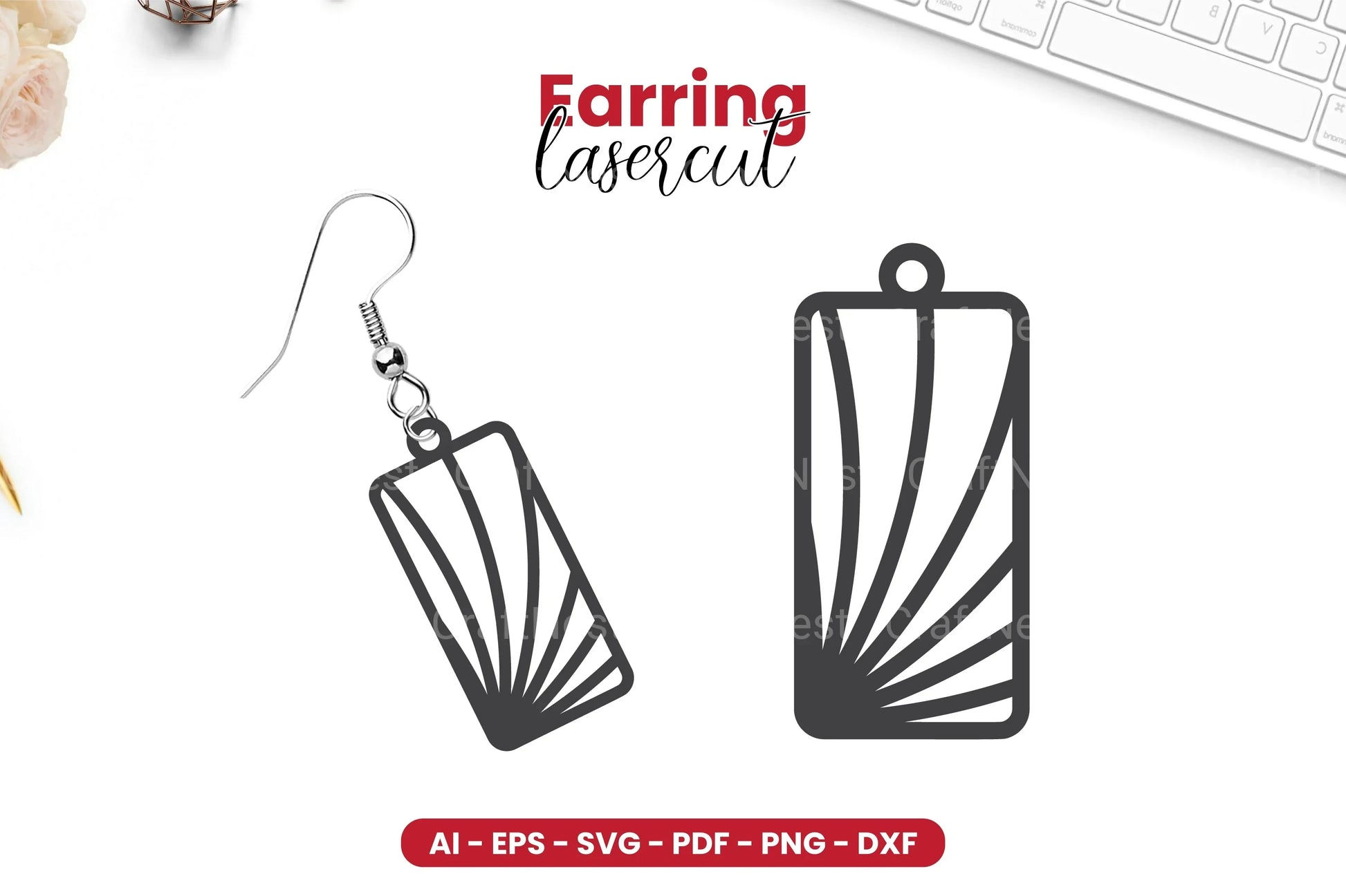 Earring Lasercut SVG Bundle - 80 Designs - CraftNest - Digital Crafting and Art