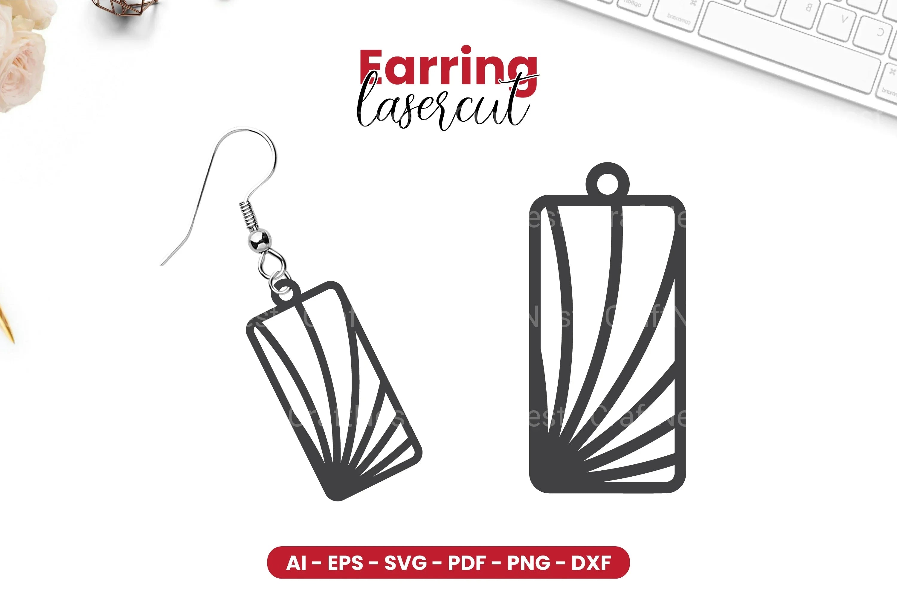 Earring Lasercut SVG Bundle - 80 Designs - CraftNest - Digital Crafting and Art