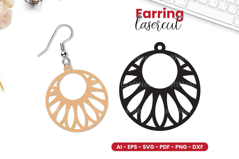Earring Lasercut SVG Bundle - CraftNest - Digital Crafting and Art