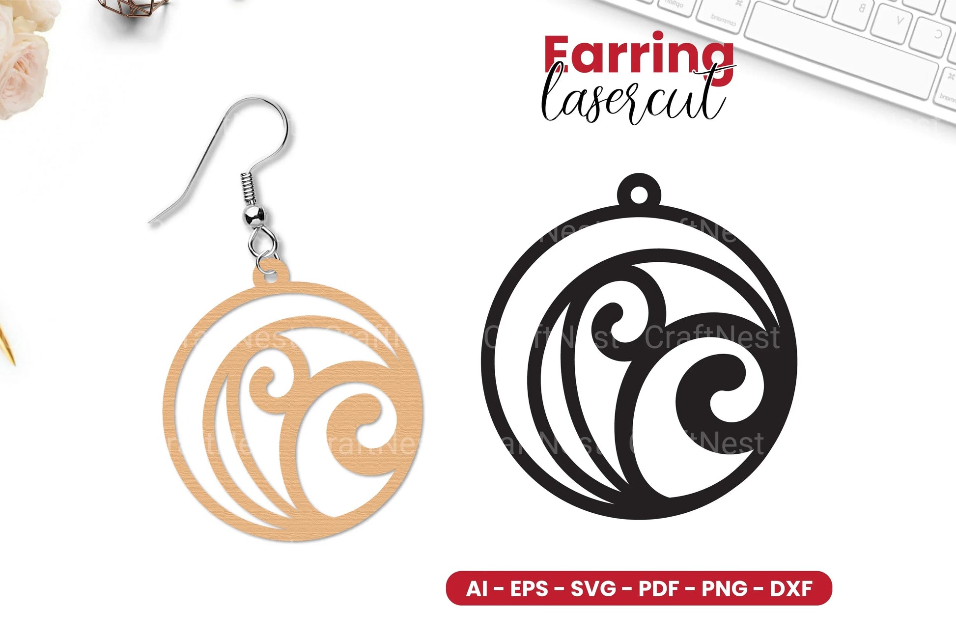 Earring Lasercut SVG Bundle - CraftNest - Digital Crafting and Art