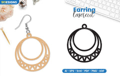 Earring Lasercut SVG Bundle - 98 Designs - CraftNest - Digital Crafting and Art