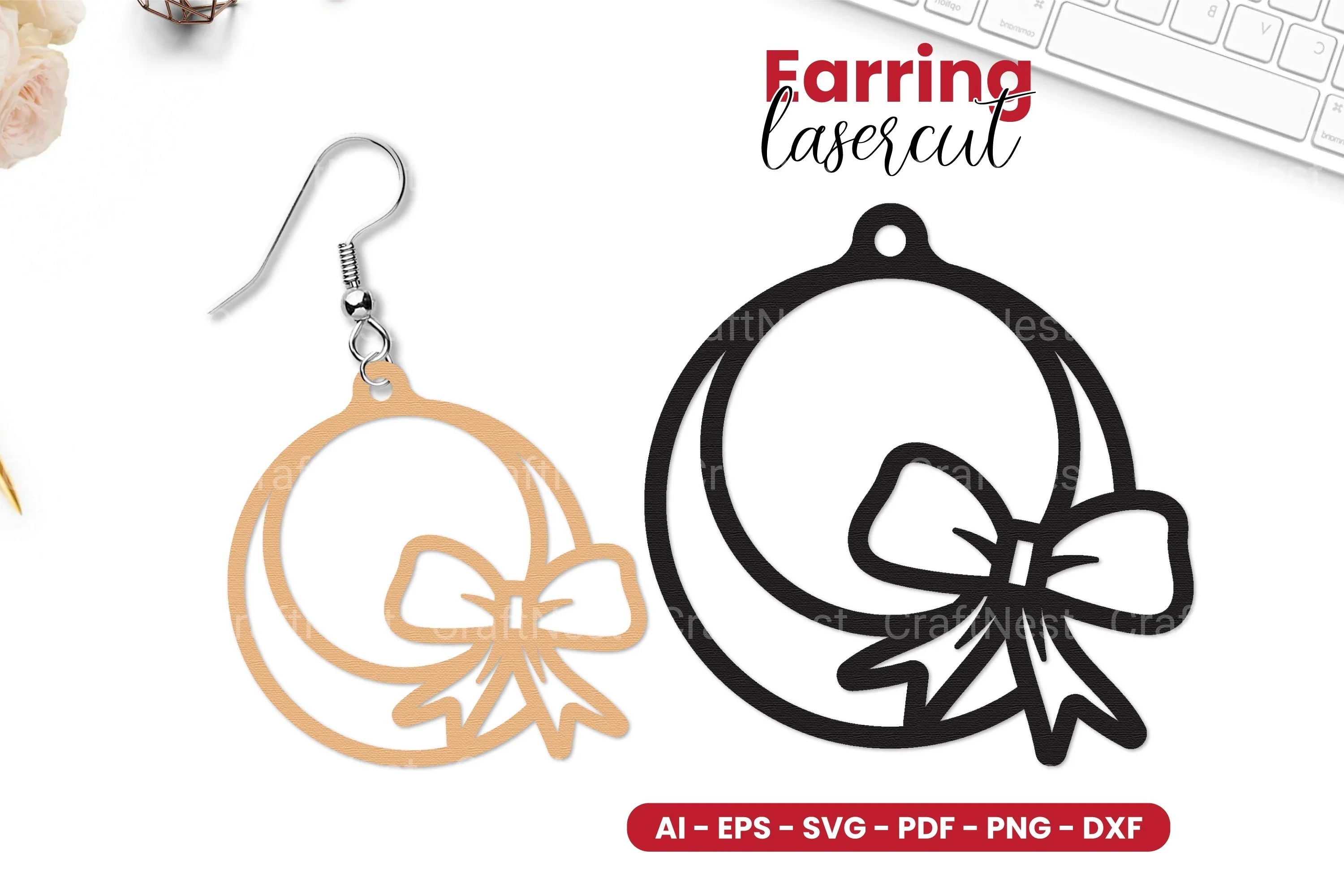 Earring Lasercut SVG Bundle - CraftNest - Digital Crafting and Art