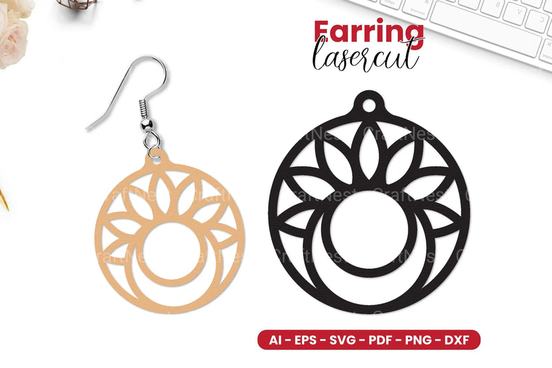 Earring Lasercut SVG Bundle - CraftNest - Digital Crafting and Art