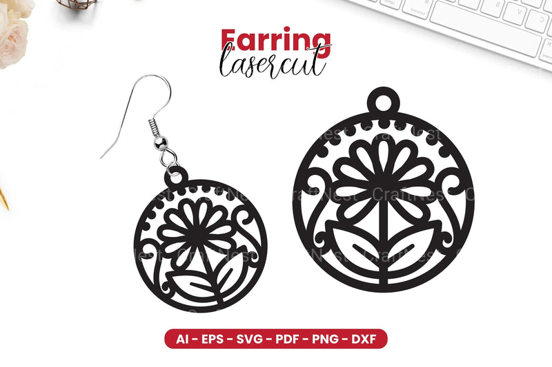 Earring Lasercut SVG Bundle - CraftNest - Digital Crafting and Art