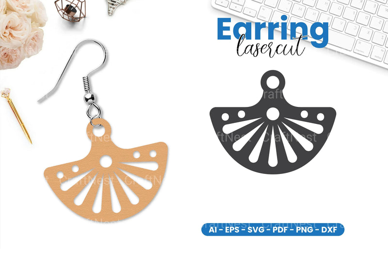 Earring Lasercut SVG Bundle - CraftNest - Digital Crafting and Art
