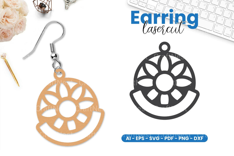 Earring Lasercut SVG Bundle - CraftNest - Digital Crafting and Art