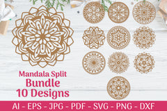 Mandala SVG Templates Bundle - CraftNest - Digital Crafting and Art