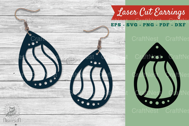 Laser Cut Earrings Design Clipart Bundle - CraftNest - Digital Crafting and Art
