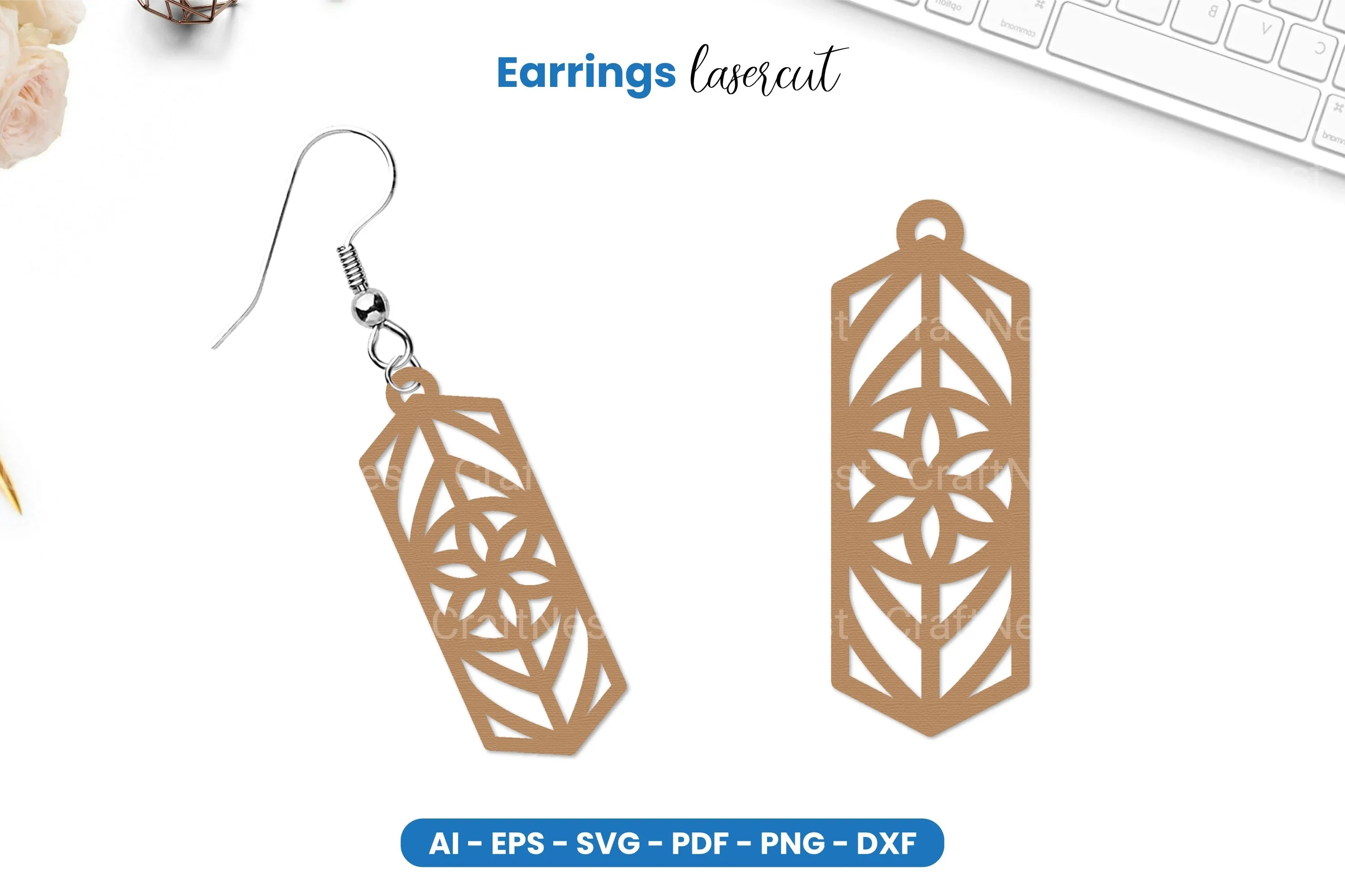 Earrings Lasercut SVG Bundle - CraftNest - Digital Crafting and Art