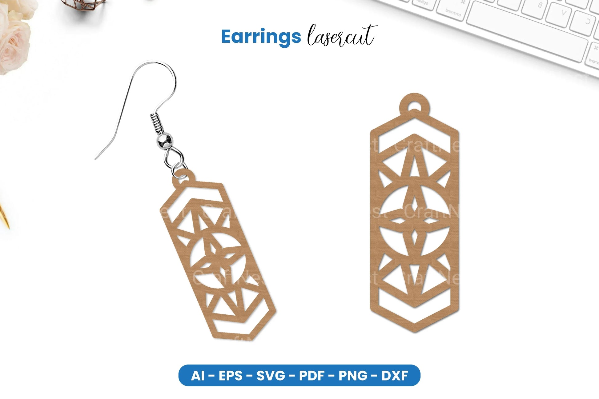 Earrings Lasercut SVG Bundle - CraftNest - Digital Crafting and Art