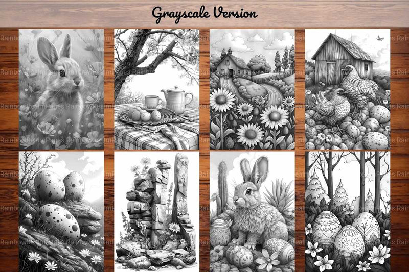 Earthy Easter Coloring Books - CraftNest